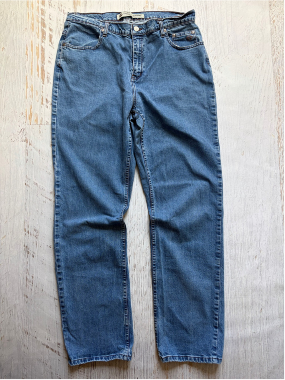 Women's Harley-Davidson Straight Leg Jeans Size 16 Blue